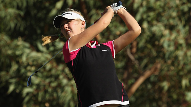 U.S. teen Korda grabs one-shot lead at windy Women's Australian Open