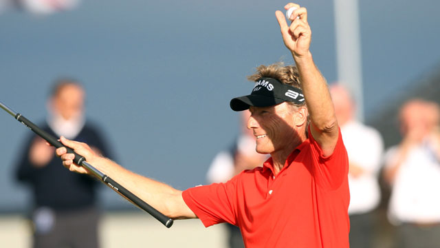Big birdie gives Langer-O'Meara duo lead in Champions Skins Game