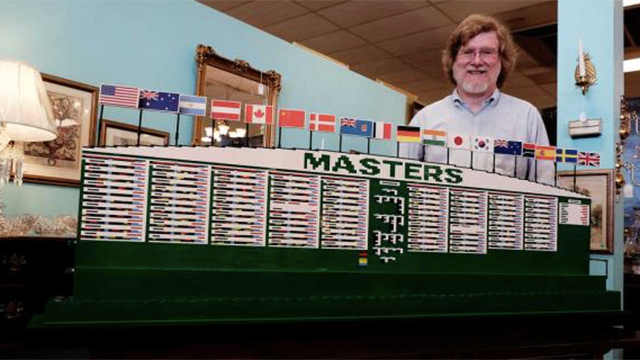 Augusta architect makes Masters leaderboard replica out of Legos