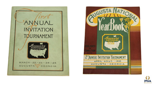 Rare Augusta National Invitation Tournament programs highlight a Masters-themed PGA REACH collection auction