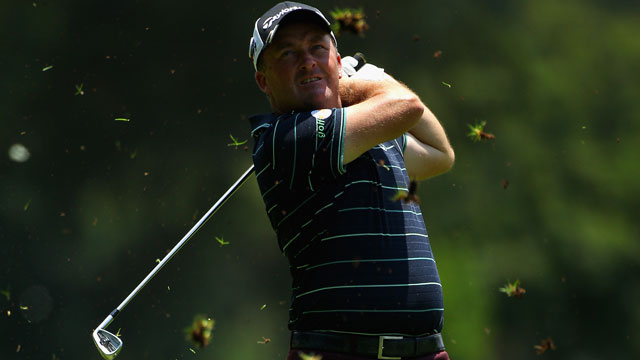 Elson, McGrane share Joburg Open lead on weather-interrupted first day