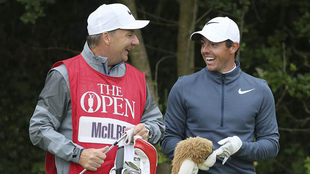 Rory McIlroy shoots 68 after caddie scolding at The Open Championship