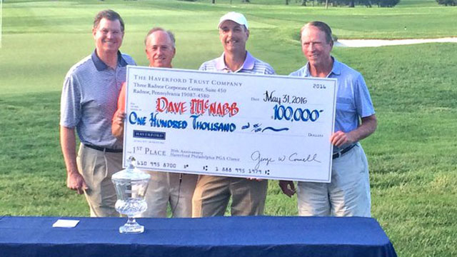 PGA Professional Dave McNabb wins $100,000 in Phila. PGA Classic