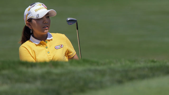 M. Miyazato leads by one as Women's Open again suspended by storms
