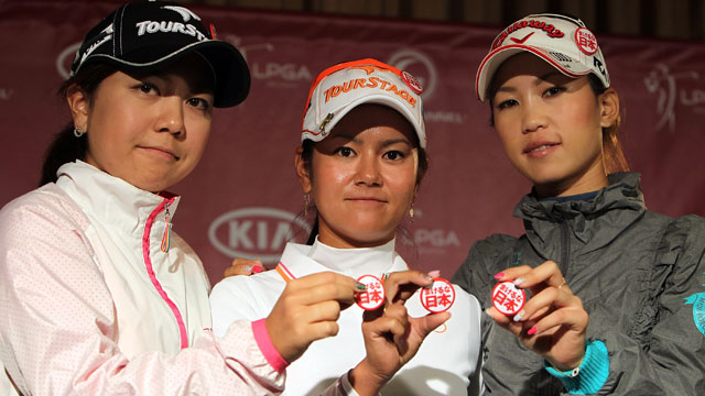 Three Japanese stars return to LPGA Tour focused on golf and relief efforts