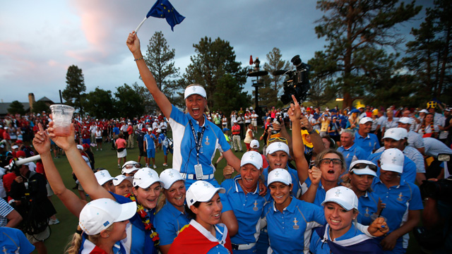 Europe retains Solheim Cup with its first victory ever on American soil