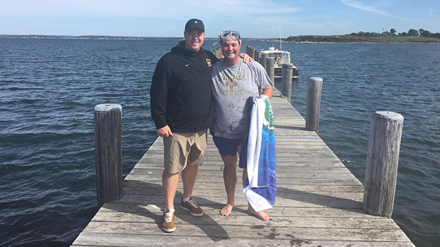 Fishers Island PGA Assistant goes snorkling to rescue client's clubs
