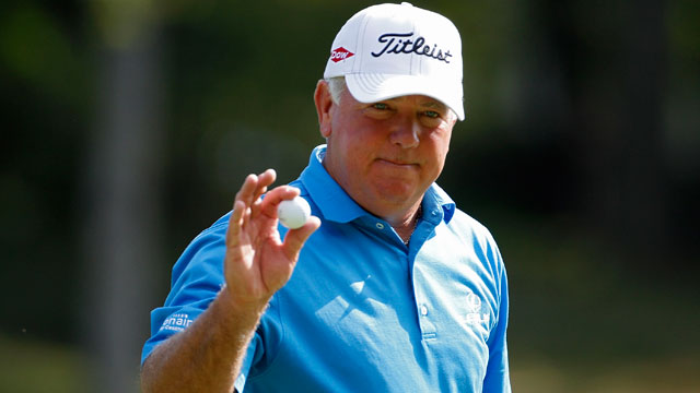 Only one under par all three rounds, O'Meara takes lead at Senior Players