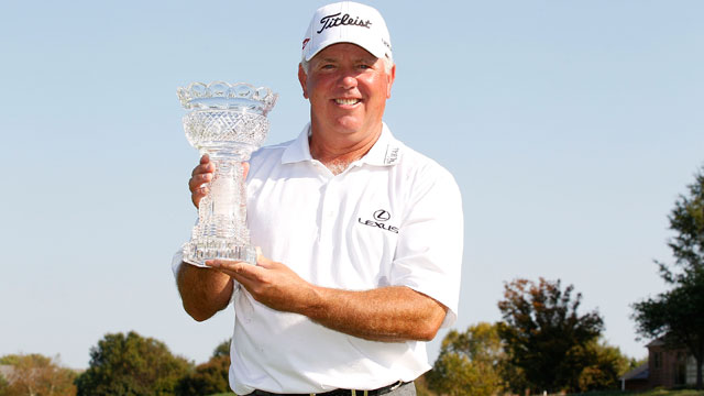 O'Meara edges Allen in playoff for Senior Players Championship crown