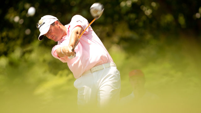 Palmer leads Garcia at Byron Nelson after wind-whipped third round
