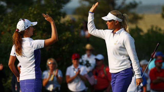 Europe leads Solheim Cup 5-3 over United States after Day 1 in Colorado