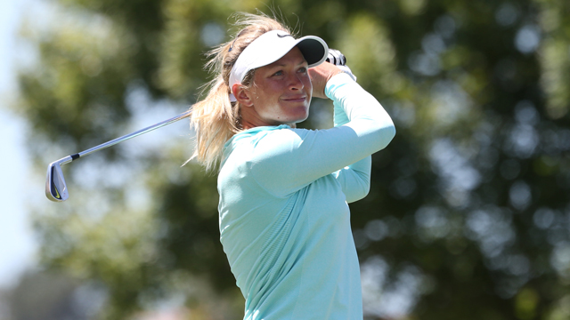 Suzann Pettersen takes lead at wind-delayed ANA Inspiration