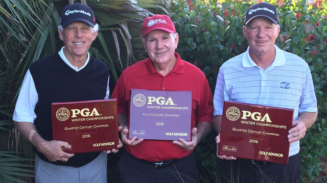 San Filippo and Schumaker win PGA Quarter Century Championships, Zimmerman wins Half Century
