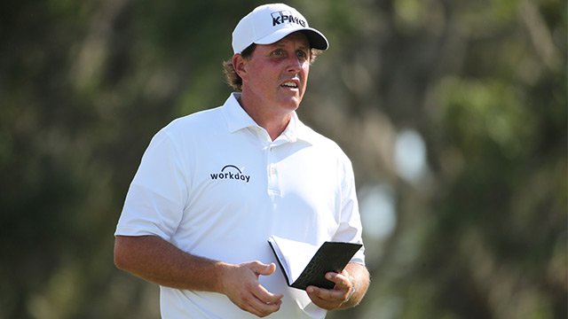 Phil Mickelson hits every fairway and starts well at Pebble