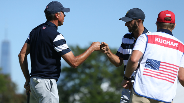 US takes early lead over International team at Presidents Cup