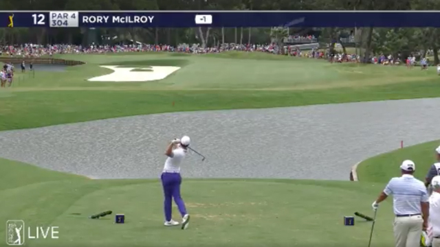 WATCH: Rory McIlroy overshoots green with 330-yard driving iron at The Players