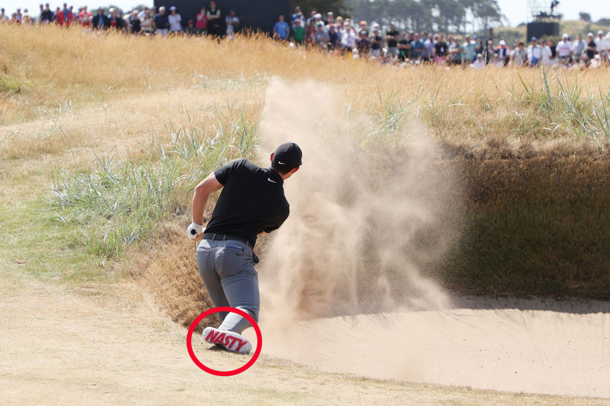 Rory McIlroy wears 'NASTY' shoes at The Open Championship