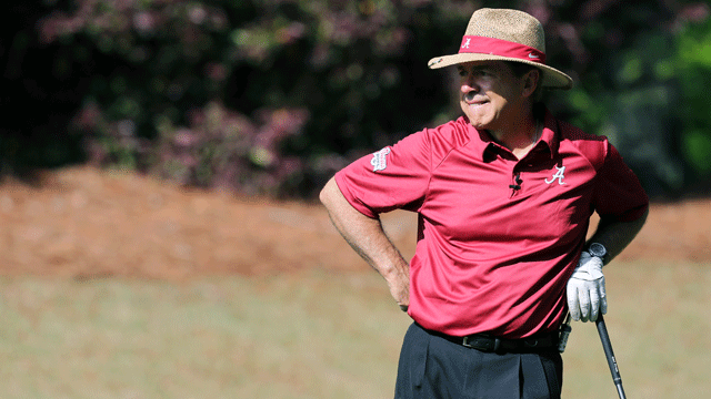 Nick Saban and Alabama golf coach bond through love of links and titles