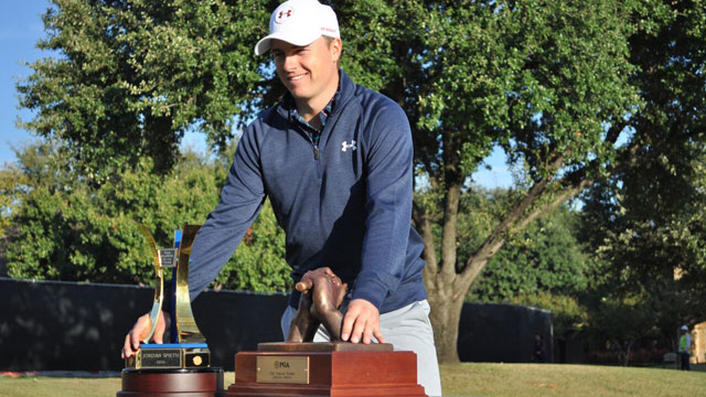 Jordan Spieth receives PGA Player of the Year Award and Vardon Trophy