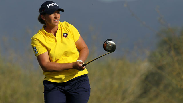 Stanford leads LPGA Founders Cup thanks to unlikely hole-out for eagle