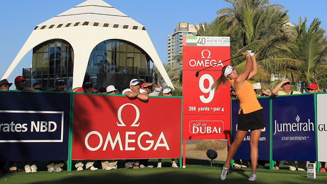 Thompson takes lead in Dubai Ladies Masters, Wie moves within four