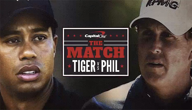 Watch the fun, taunt-filled commercial for the Tiger-Phil Match
