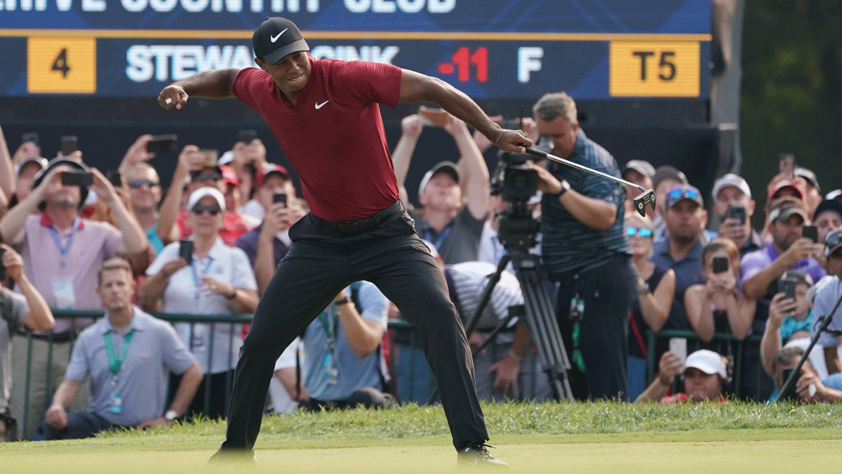 The Tiger Woods Show is back with PGA Championship roars and a Sunday 64