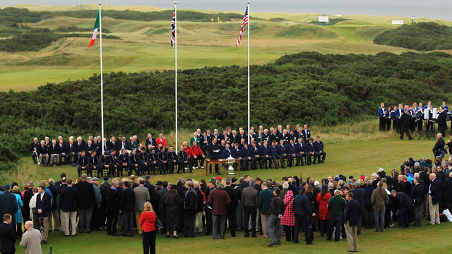 U.S. Walker Cup team to honor Sept. 11 before Sunday's final action