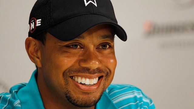 Woods has high hopes about his game as he warms up for WGC-Bridgestone