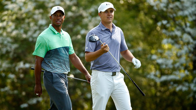 Opposite directions for Jordan Spieth and Tiger Woods in 2015