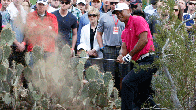 Tiger Woods struggles with chipping in return to golf at Phoenix Open
