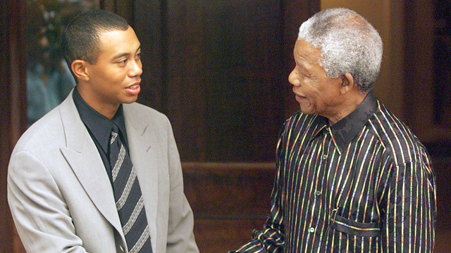 Tiger Woods says meeting Nelson Mandela was "inspiring time" for him