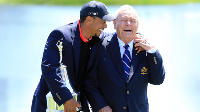 Notebook: Arnold Palmer weighs in on Tiger Woods' major title quest