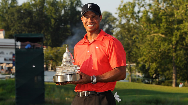 Woods wins AT&T National, becomes first three-time winner this season