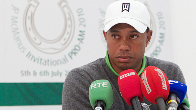 Woods warm reception turns icy at McManus post-round news conference